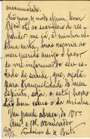 Bilhete-postal de Francisco Artur de Brito para António José de Almeida.