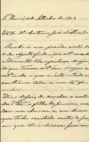 Carta de João Pinto Coelho para António José de Almeida.