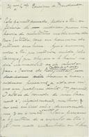 Cópia de carta de António José de Almeida para Henrique de Mendonça