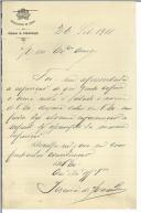 Carta de Pereira de Miranda [para António José de Almeida].