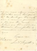 Carta de Arnaldo Bigote [para o médico António José de Oliveira].