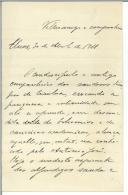 Carta de Manuel Joaquim Adelino para António José de Almeida.