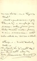 Carta de Francisco Beirão para [António José de Almeida].