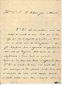 Carta de António Soeiro da Costa para António José de Almeida.