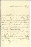 Carta de Azevedo Ramos para António José de Almeida.