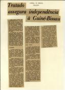 Tratado assegura independência à Guiné-Bissau