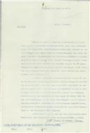 Cópia de ofício de João Carlos de Melo Barreto para Joaquín Fernández Prida