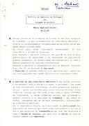 Cópia das notas sobre a política de ambiente em Portugal na viragem do milénio, redigidas por Mário Jorge Santiago Baptista Coelho