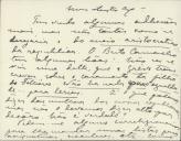 Cartão pessoal de Ana de Castro Osório para António José de Almeida.