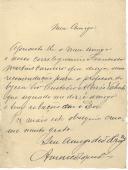 Carta de Américo Lopes Oliveira para [António José de Oliveira].