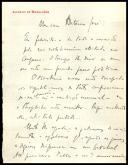 Carta de Alfredo de Magalhães para António José de Almeida.