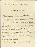 Carta de José de Ascenção E. [para António José de Almeida].