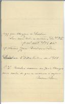 Carta de António José Barbosa Perre para António José de Almeida