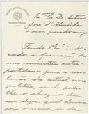 Carta de Manuel de Arriaga para António José de Almeida