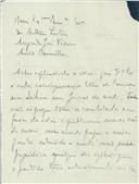 Rascunho de carta de António José de Almeida para Artur Leitão, Augusto José Vieira e Assis Camilo.