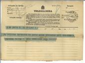 Telegrama de Leal para António José de Almeida.