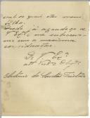 Carta de António dos Santos Tristão para António José de Almeida.