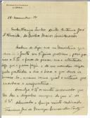 Carta de Francisco José de Menezes Fernandes Costa para António José de Almeida