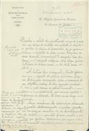 Ofício de João Moura Gomes (?) para a Majoria General da Armada