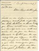 Carta de Ricardo Pais Gomes para António José de Almeida.