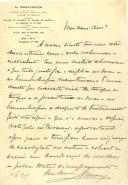 Carta de A. Monjardino para António José de Almeida.