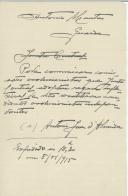 Cópia de carta de António José de Almeida para António Mantas