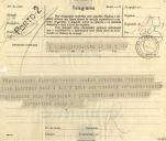 Telegrama de Bernardino Costa para António José de Almeida.