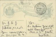Bilhete-postal para António José de Almeida