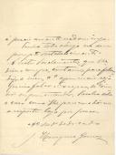 Carta de J. Henriques Gomes para [António José de Almeida].