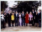 Fotografia de grupo do casamento de  Francisco Maria Dantas Machado Rosa