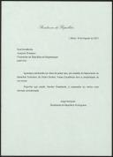 Ofício de Jorge Sampaio para Joaquim Chissano 
