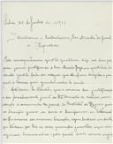 Carta de Manuel Maria Pinto da Cunha e Almeida para António José de Almeida.