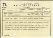 RadioTelegrama do general Fraser para Francisco da Costa Gomes