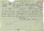 Telegrama de Isidro José Alonso para António José de Almeida.