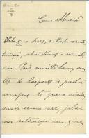 Carta de Arnaldo Bigote para António José de Almeida.