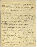 Rascunho de carta de António José de Almeida.