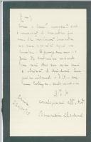 Carta de Bernardino Machado para António José de Almeida