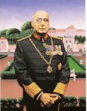 Fotografia do quadro oficial do Presidente da República António de Spínola, da autoria do pintor Francisco Lapa