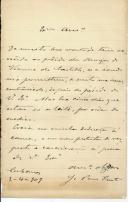 Carta de J. Pais Pinto para [António José de Almeida].