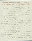 Carta de Vitorino Nemésio para António José de Almeida
