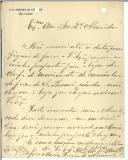 Carta de José Maria Pereira de Miranda para António José de Almeida