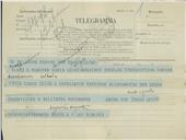 Telegrama cifrado de Luz de Almeida para António José de Almeida