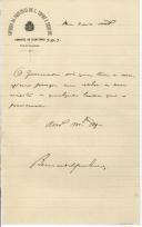 Carta de Bernardo para [António José de Almeida].