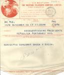 Telegrama da Câmara Municipal de Gondomar para António José de Almeida.