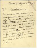 Rascunho de artigo de imprensa [de António José de Almeida].