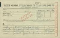 Cópia de telegrama de António José de Almeida para Epitácio Pessoa