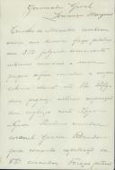Minuta de telegrama de António José de Almeida.