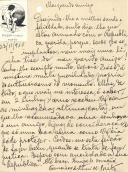 Bilhete-carta de Francisco Artur de Brito para António José de Almeida.