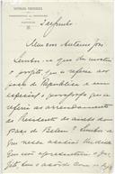 Carta de Vasconcelos para António José de Almeida