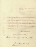 Carta de João Alves Matias para António José de Almeida.